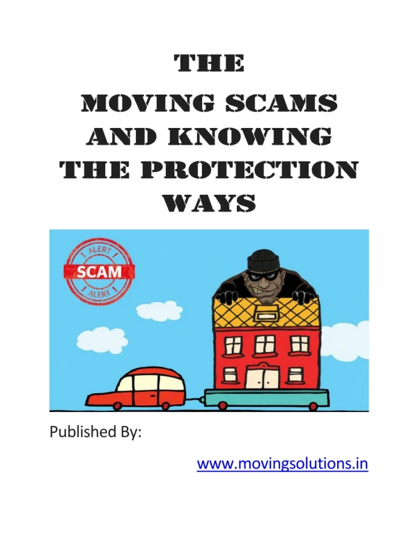 The moving scams and Knowing the protection ways