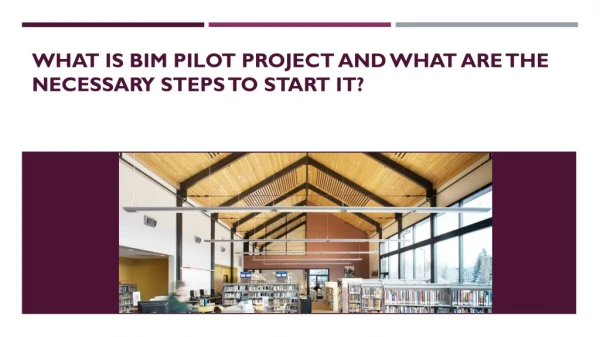 What is BIM Pilot Project and what are the necessary steps to start it?