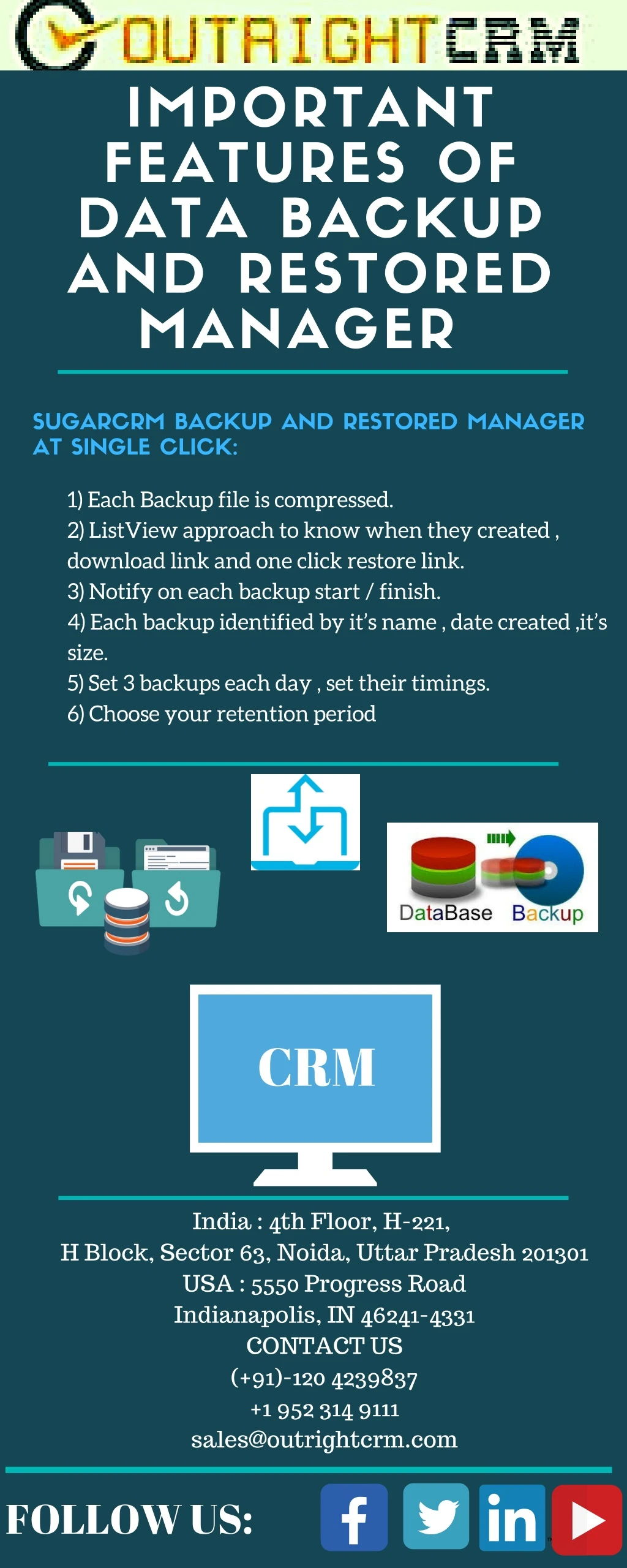 important features of data backup and restored