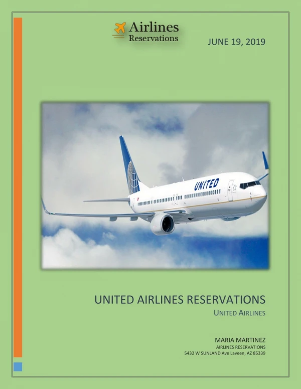 Plan Your Trip With United Airlines Reservations