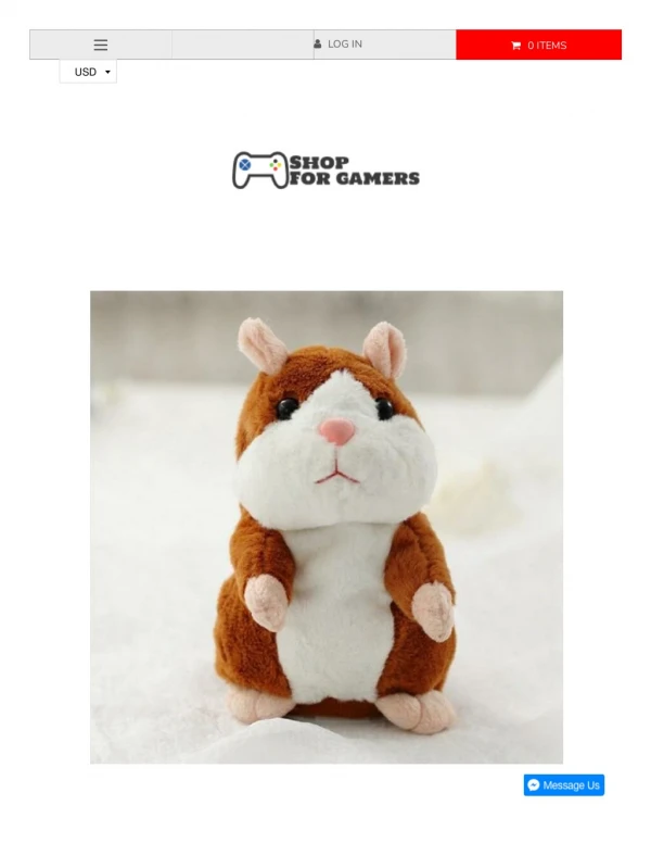 Little Talking Hamster Plush Toy | Shop For Gamers
