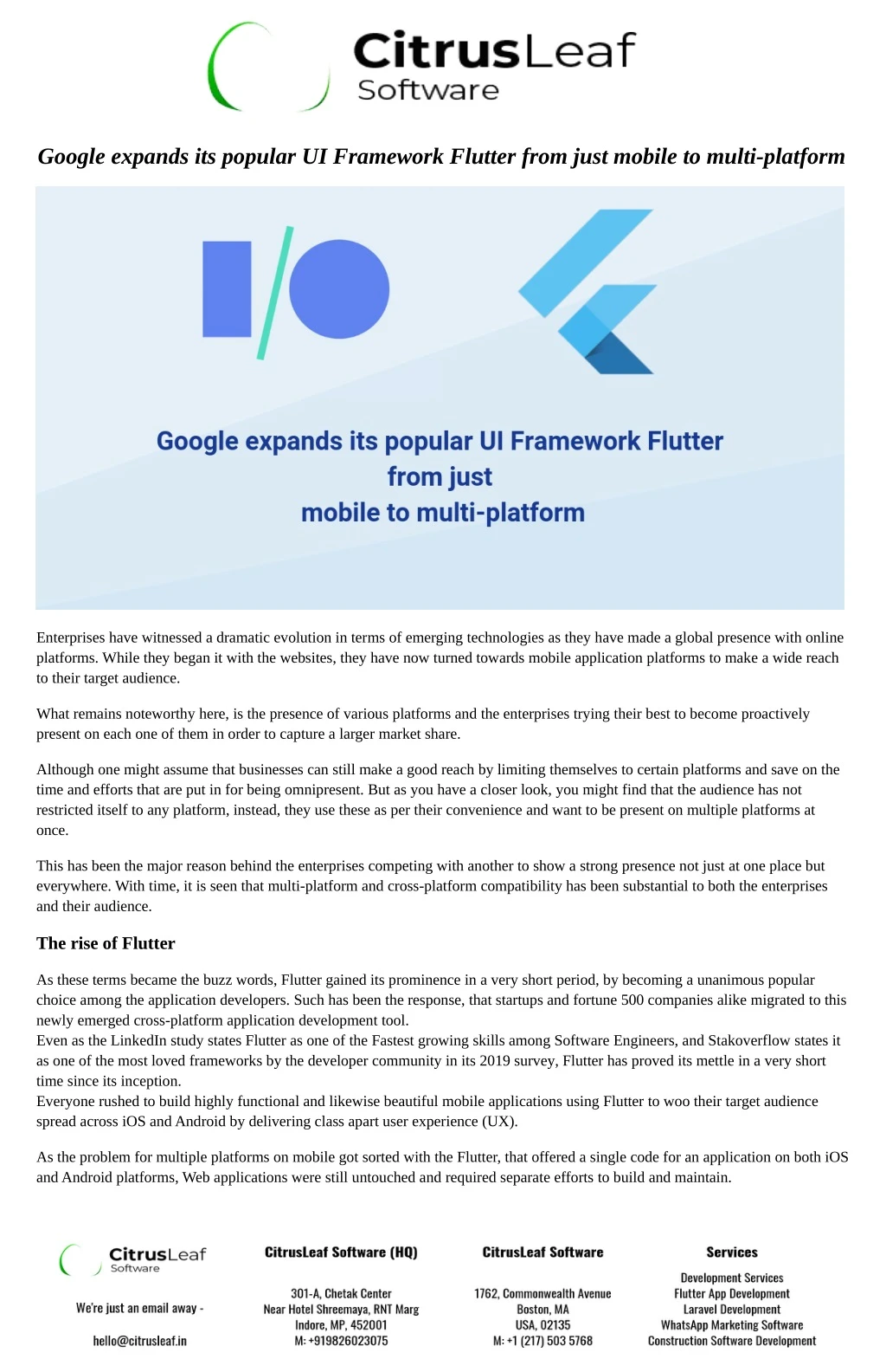 google expands its popular ui framework flutter