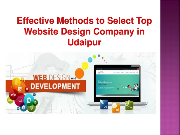 Effective Methods to Select Top Website Design Company in Udaipur
