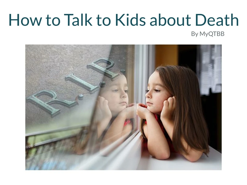 how to talk to kids about death