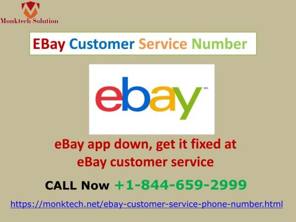 eBay app down, get it fixed at eBay customer service 1-844-659-2999