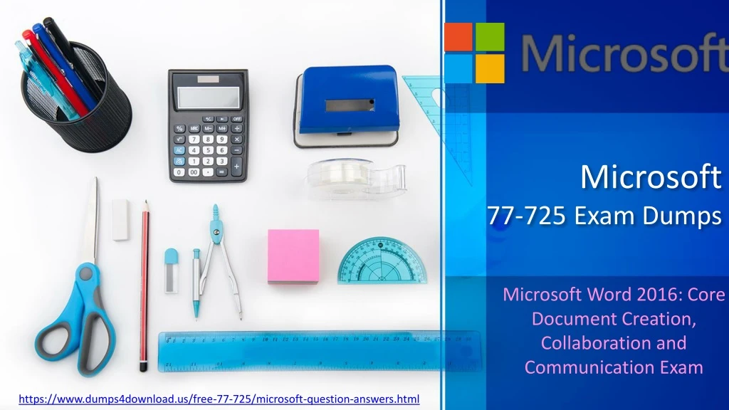 microsoft 77 725 exam dumps