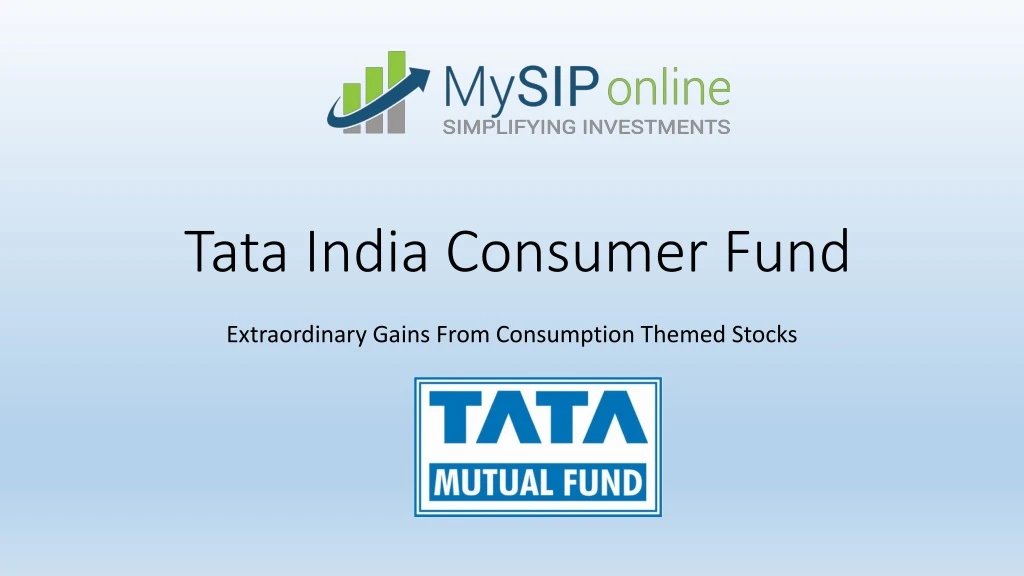 tata india consumer fund