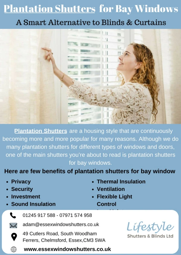 Plantation Shutters for Bay Windows