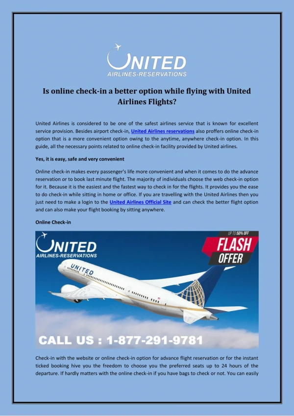 is online check in a better option while flying