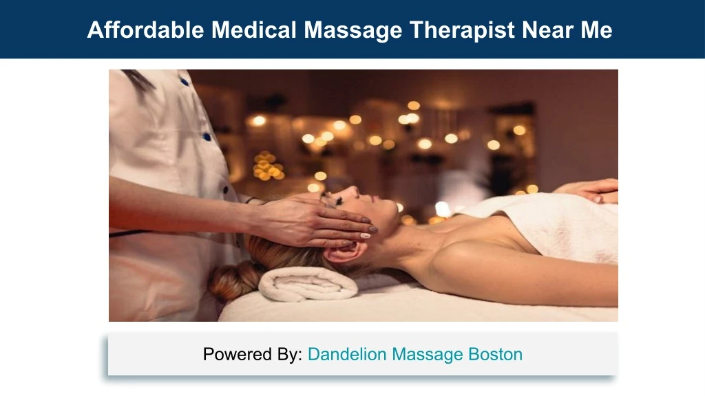 affordable medical massage therapist near me