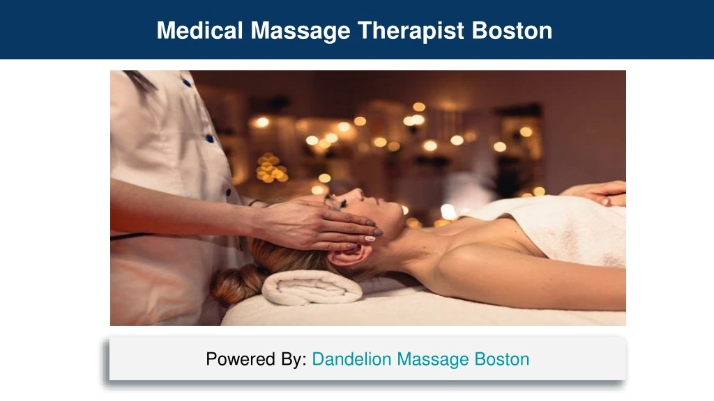 medical massage therapist boston