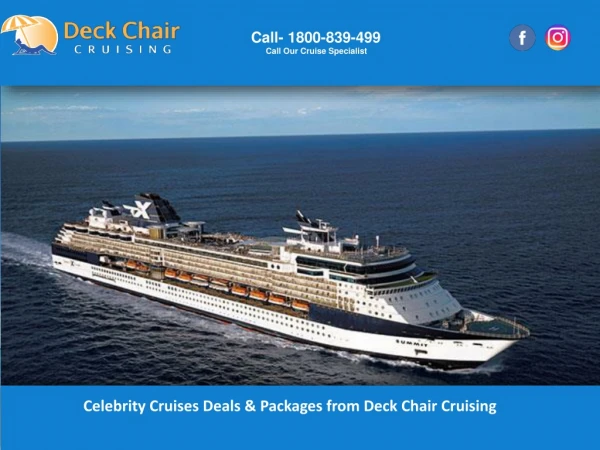 Celebrity Cruises Deals & Packages from Deck Chair Cruising