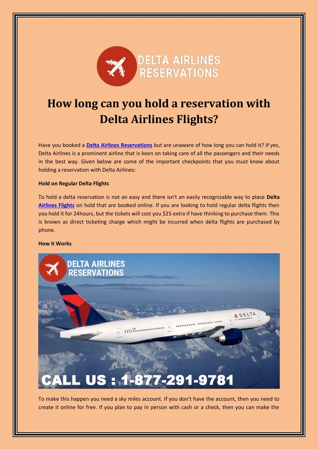 how long can you hold a reservation with delta