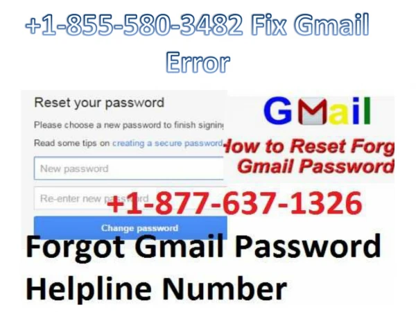 Fix Gmail Error forgot gmail password helpline number