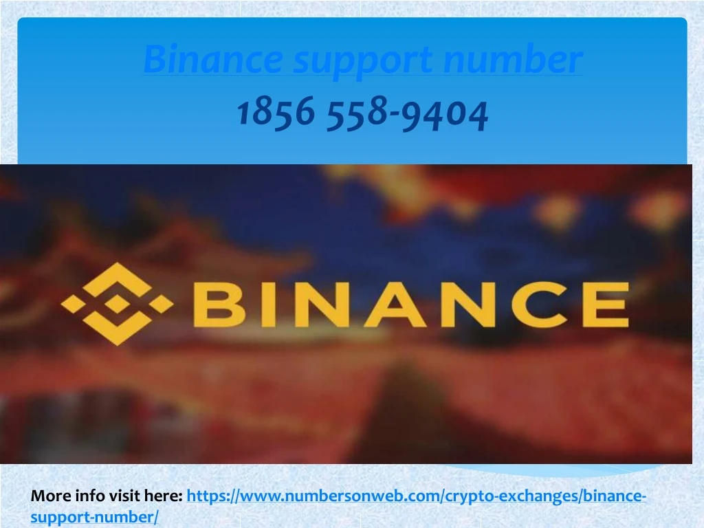 binance support number 1856 558 9404
