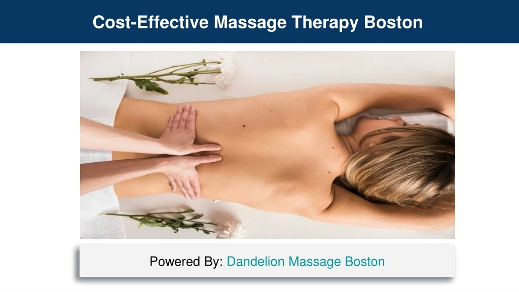 cost effective massage therapy boston