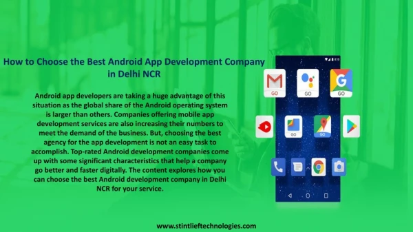 How to Choose the Best Android App Development Company in Delhi NCR