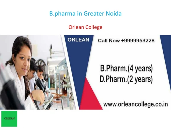 B.pharma in Greater Noida