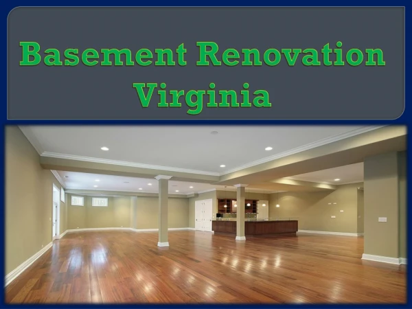 Basement Renovation Virginia