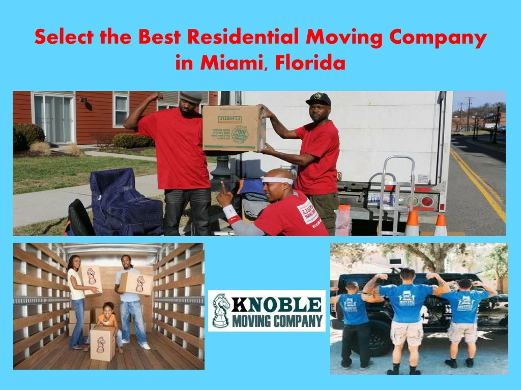 select the best residential moving company