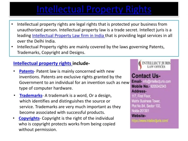 Intellectual property rights India