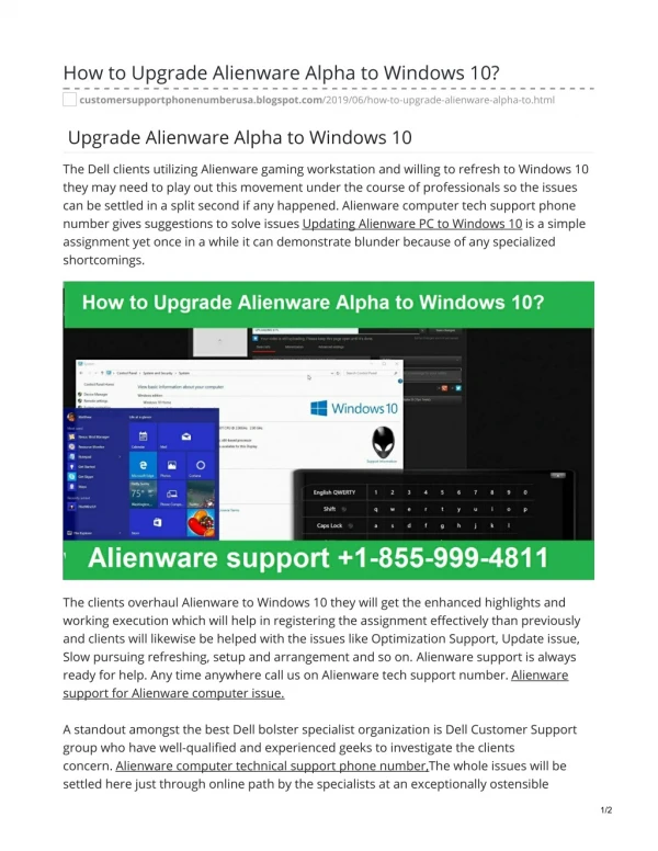 How to Upgrade Alienware Alpha to Windows 10?