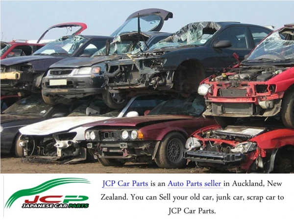 Utilization Of A Scrap Car By Selling It - JCP Car Parts