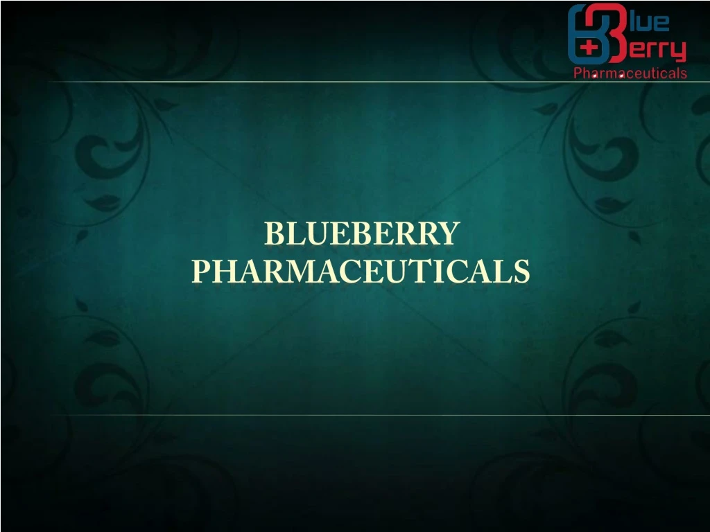 blueberry pharmaceuticals
