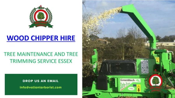 Wood Chipper Hire Service in Essex