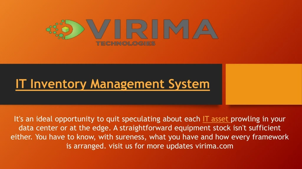 it inventory management system