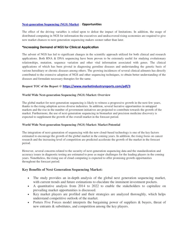 next generation sequencing ngs market