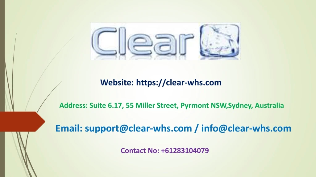 website https clear whs com