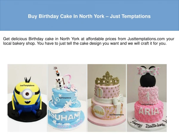 Birthday Cake North York – Justtemptations