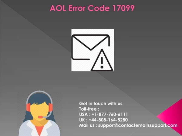 AOL Error Code 17099