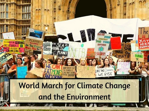 World march for climate change and the environment