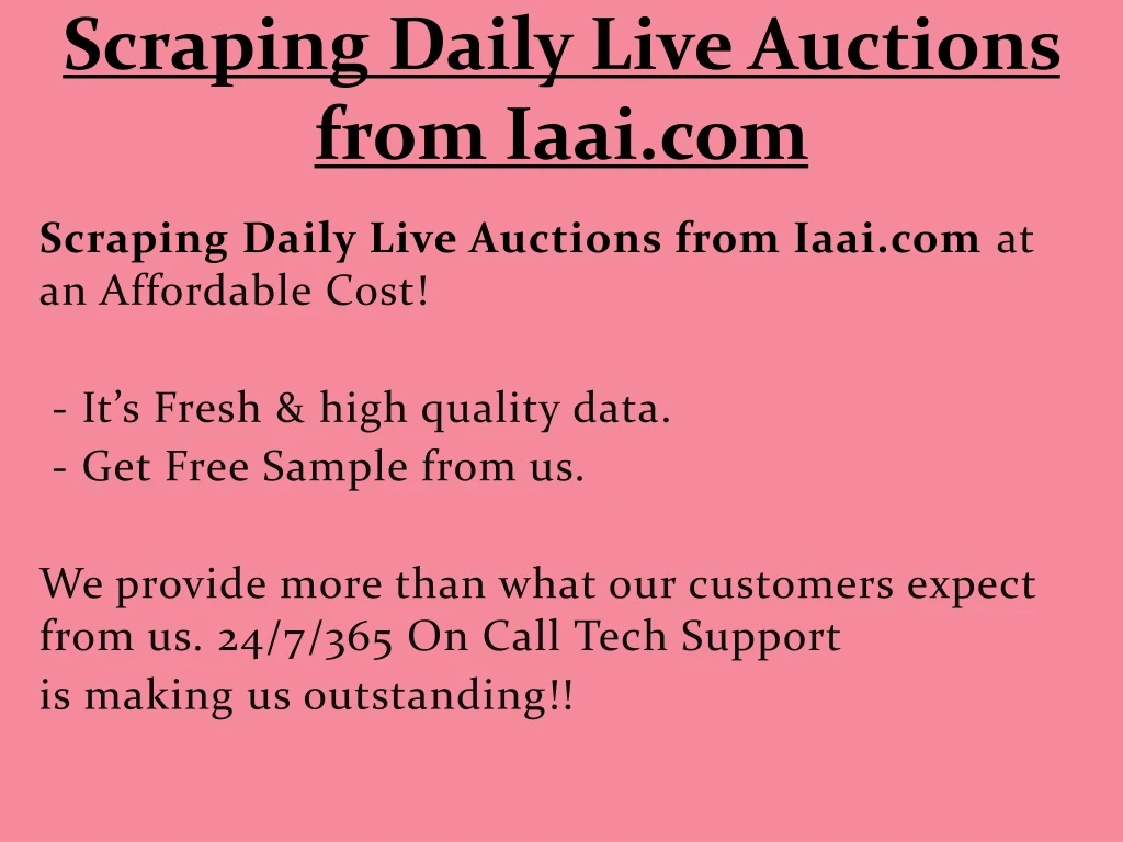 scraping daily live auctions from iaai com