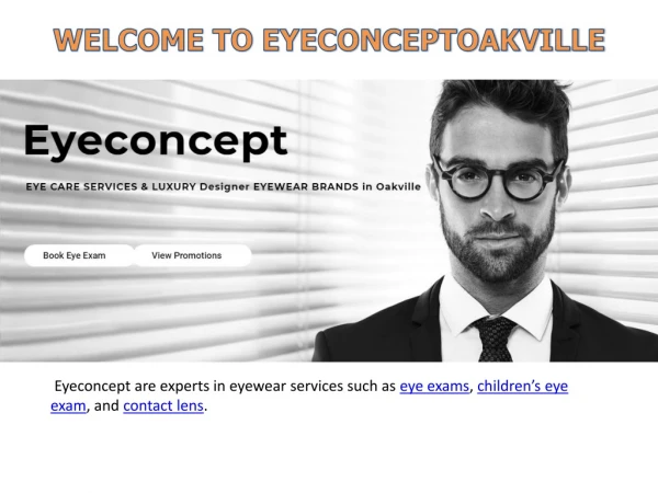 Eyeconceptoakville.com : Optical Store Oakville | Designer Glasses Oakville | Oakville Eye Care