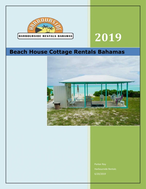 Beach House Cottage Rentals Bahamas