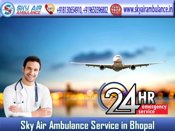 Select Air Ambulance in Bhopal for Quick Patient Transportation