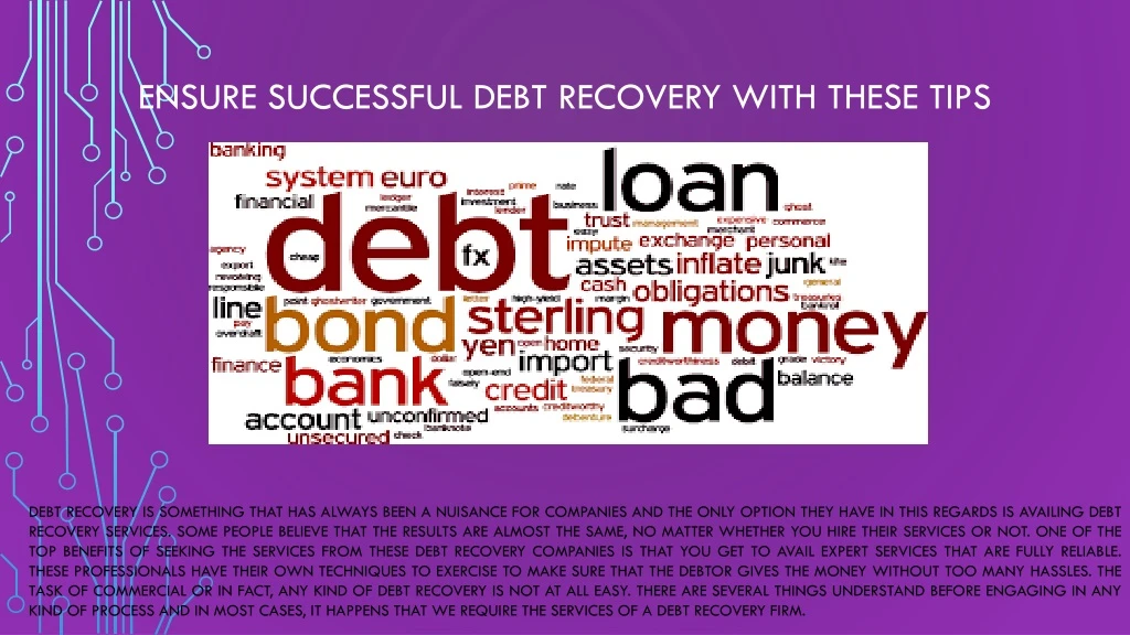 ensure successful debt recovery with these tips