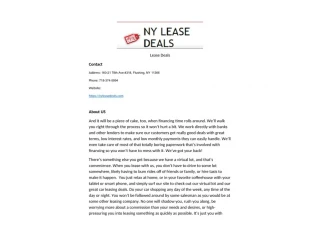 Lease Deals
