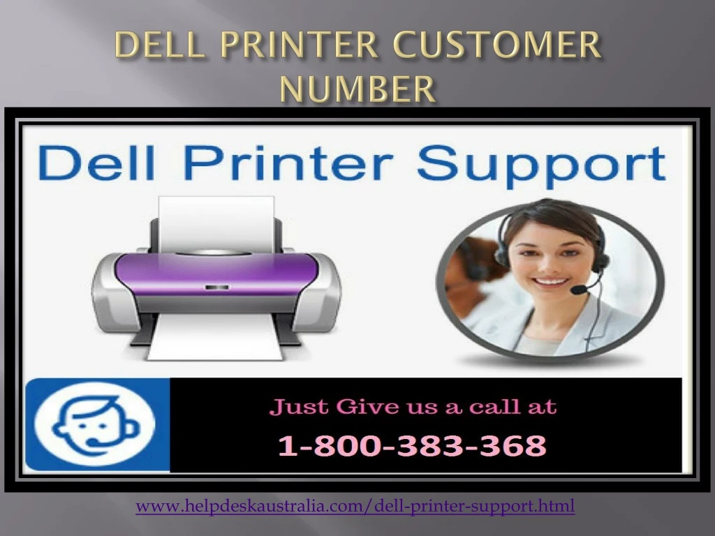 dell printer customer number