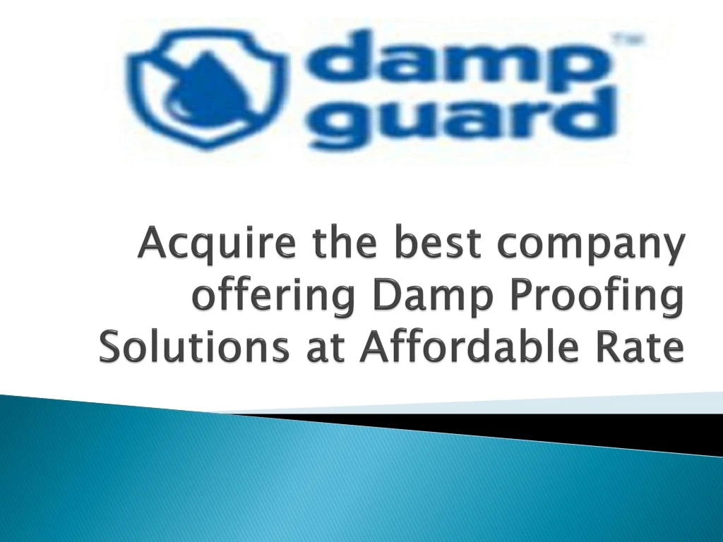 acquire the best company offering damp proofing solutions at affordable rate