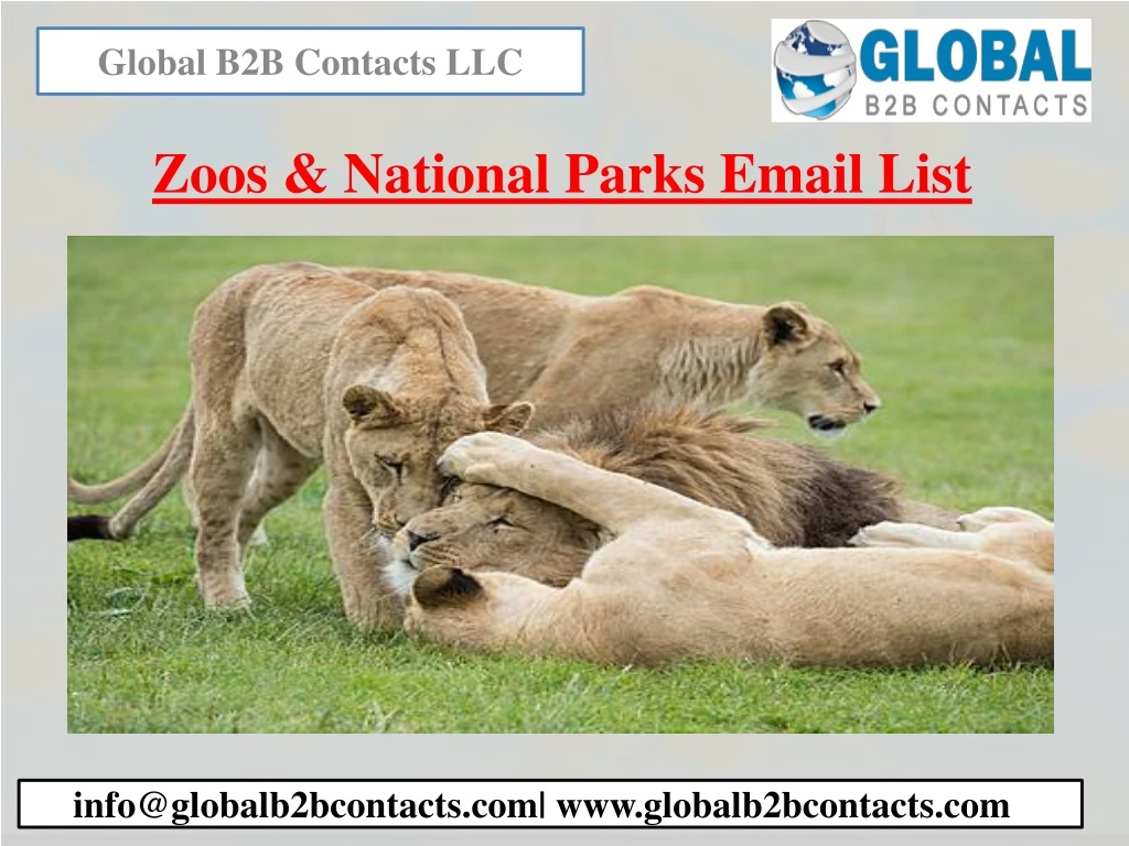 zoos national parks email list