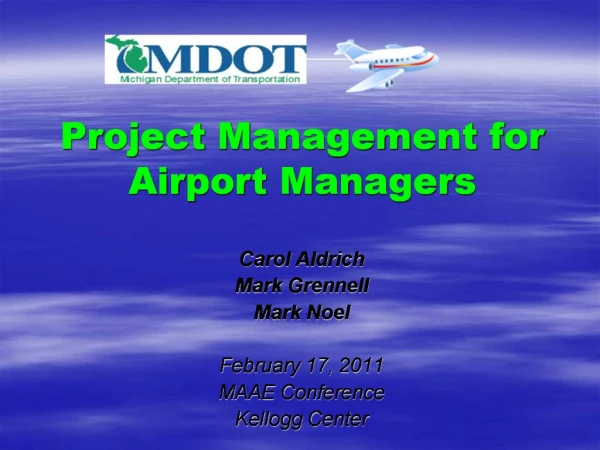 Project Management for Airport Managers