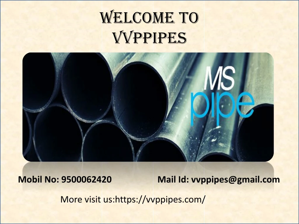 welcome to vvppipes
