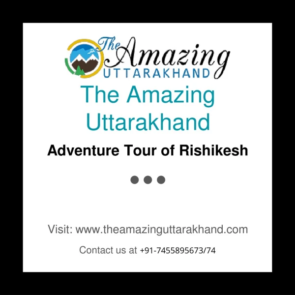 The most adventurous tour of Rishikesh