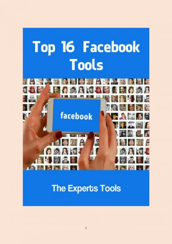Top 16 Facebook tools