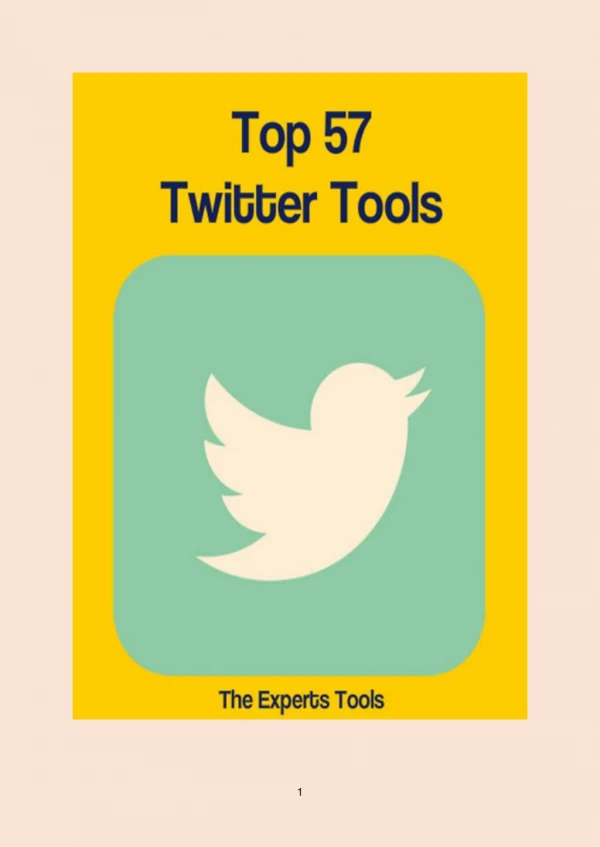 Top 57 Twitter Tools
