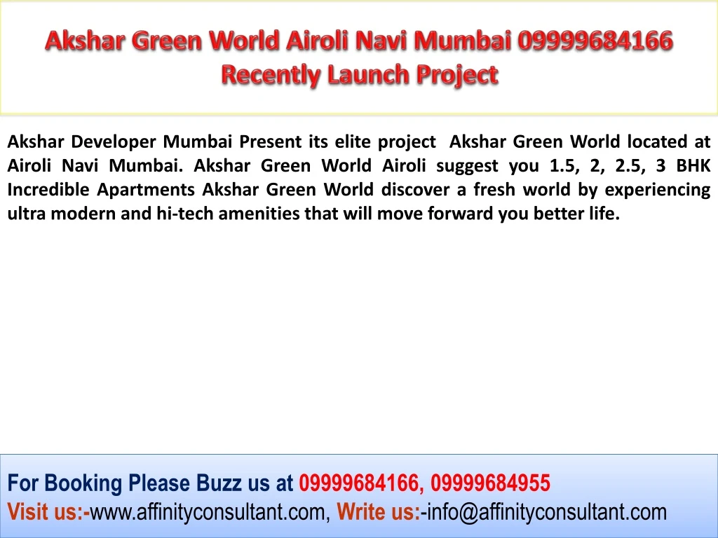 akshar green world airoli navi mumbai 09999684166